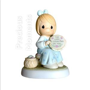 VTG1993 PRECIOUS MOMENTS Signed Sam Butcher "The Lord Is Counting On You" 531707